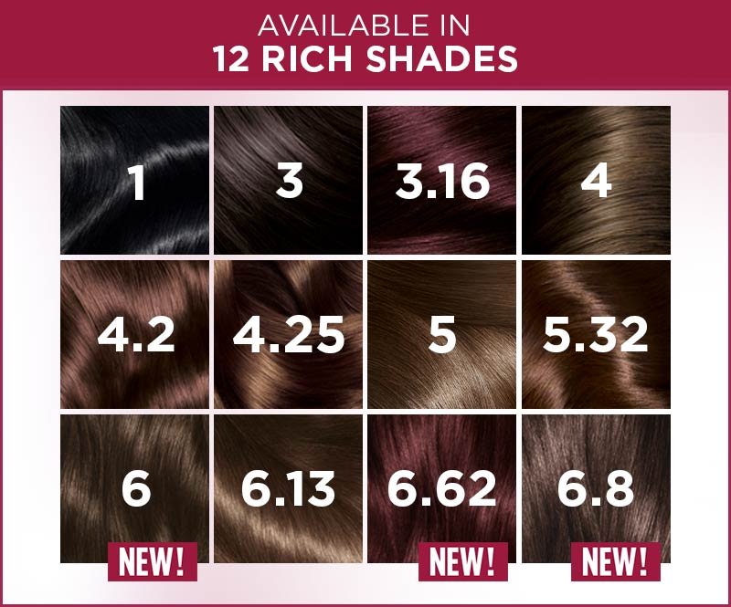 New Excellence Crème Hair Color Shade Range
