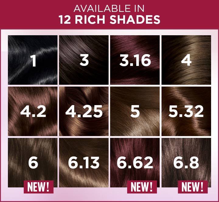 New Excellence Crème Hair Color Shade Range