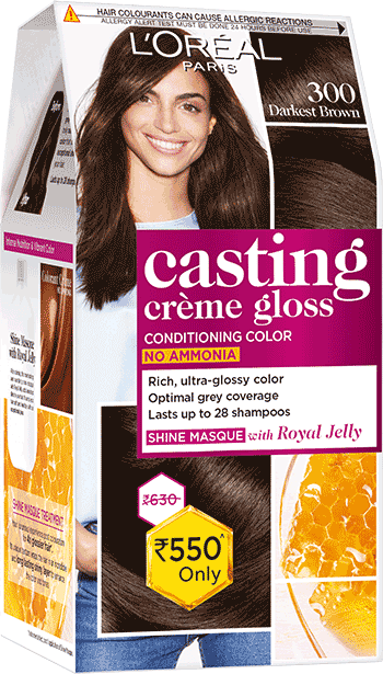 L'Oréal Paris Casting Crème Gloss Regular (Darkest Brown) Hair Colour  Online at Best Price