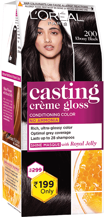 LOreal Paris SemiPermanent Hair Colour AmmoniaFree Formula   HoneyInfused Conditioner Glossy Finish Casting Creme Gloss Dark Brown  400 875g72ml  Amazonin Beauty