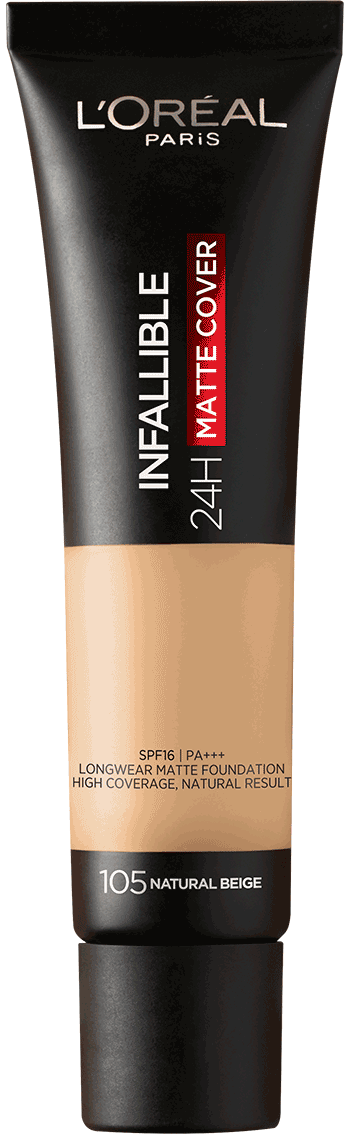 Infallible 24H Matte Cover Foundation (105 Natural Beige)