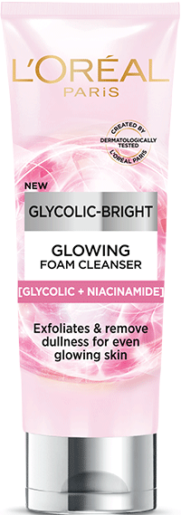 LOral Paris Glycolic Bright Daily Foaming Face Cleanser