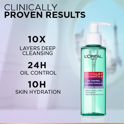 Revitalift Oil Control Cleansing Gel Results