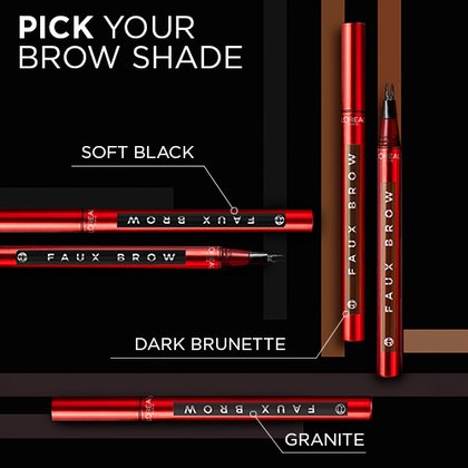 4 Faux Brow Dark Brunette Gallery Images